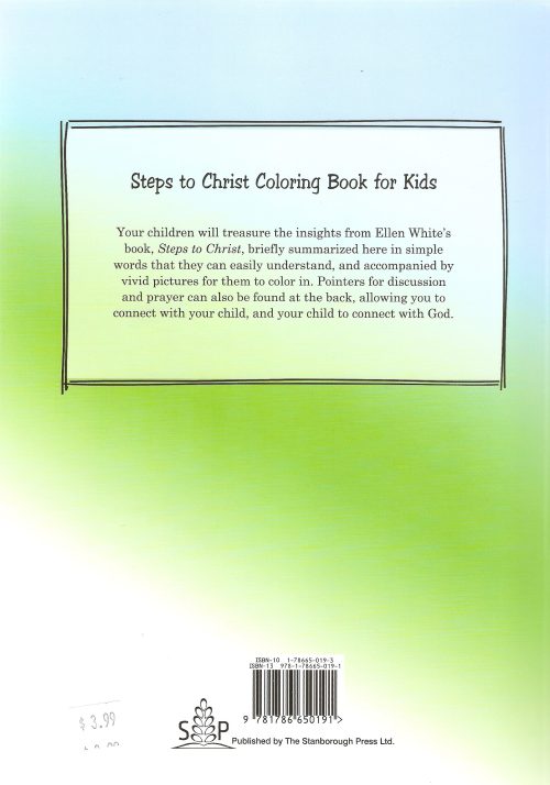 Steps to Christ Coloring book for kids